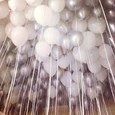 Birthday Dinner Los Angeles Covid Getting Ready For The Maison Martin Margiela Office Christmas Dinner White Party Decorations Silver Christmas Decorations White Balloons