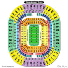 complete the dome seating chart edward jones dome football