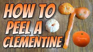 How To Peel A Clementine Youtube