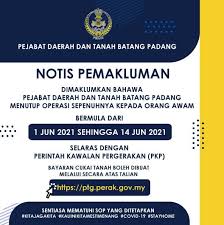 Pejabat daerah dan tanah batang padang (pdtbp) terletak di pekan tapah, batang padang, negeri perak. Pejabat Daerah Tanah Batang Padang Siaran Facebook