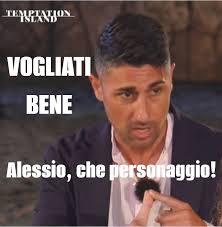 temptationisland Alessio adesso deve riflettere ed è uscito da solo…! Noi  così 😮