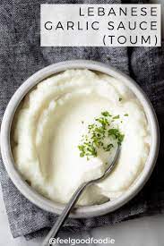 Lebanese Garlic Sauce Toum Recipe Lebanese Garlic Sauce Garlic Sauce Recipe Garlic Sauce