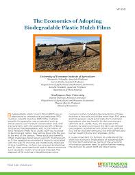 Knoxville is a city located in eastern tennessee. Pdf The Economics Of Adopting Biodegradable Plastic Mulch Films