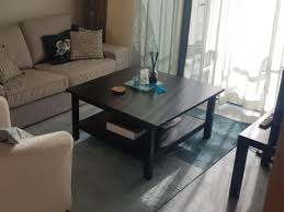 There is practical storage space under the table top where you can keep newspapers, remote controls, and other small things. Ikea Coffee Table Black Brown Furniture Home Living Furniture Tables Sets On Carousell