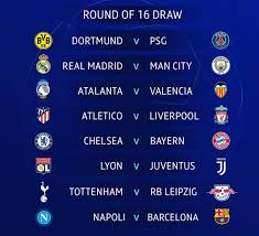 Atletico madrid, liverpool, porto, ac milan; Champions League Round Of 16 Draw Fixtures And Schedule Footballtalk Org