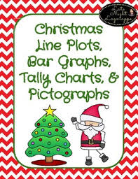 christmas line plots tally chart bar graphs pictographs