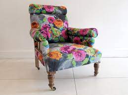sold price a late victorian armchair reupholstered in bright floral fabric august 2 0118 11 00 am bst victorian armchair armchair reupholster chair dining