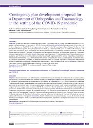 Chiederò al ministro speranza un lockdown totale in tutta. Pdf Propuesta Para Formular Una Estrategia De Contingencia En Ortopedia Y Traumatologia Frente A La Pandemia De Covid 19