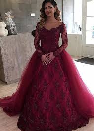 Find the perfect wedding dress for your big day. Wine Red Ball Gown Wedding Dress With Beaded Detachable Skirt