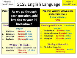 In aqa english language paper 2 how many marks is question 3 worth and how much should i write correspondingly? English Language Gcse Paper 1 50 Of Whole Gcse Ppt Download