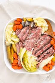 Pour the beef broth over the corned beef. Instant Pot Corned Beef And Cabbage Nourish Nutrition Blog