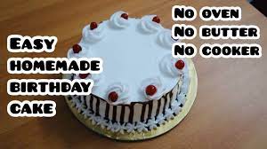 Remove the cake from the oven and allow the cake to sit for 10 minutes, before transferring to a wire rack to cool completely. Easy Chocolate Cake Recipe Without Oven How To Make Birthday Cake Without Oven Youtube