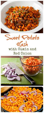 Sweet Potato Hash With Cumin And Red Onion Pinch My Salt Sweet Potato Hash Recipe Sweet Potato Hash Fall Dinner Sides