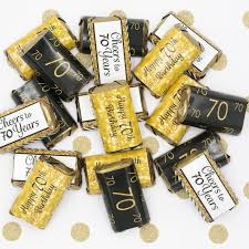 65th Birthday Party Favor Ideas Black And Gold 70th Birthday Party Mini Candy Bar Stickers 45 Count 65th Birthday Party Favors 65th Birthday Party Ideas 65th Birthday