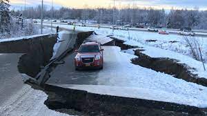 2018 gulf of alaska earthquake, on january 23; Major Earthquake Damages Buildings And Roads In Anchorage