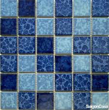 Gạch mosaic trang trí phối 3 màu
