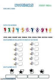 The numbers are dashed and show the children how to start there is also a counting challenge on each worksheets which involve shading in the correct number of items or animals to match the number. Numbers 1 To 10 Activity