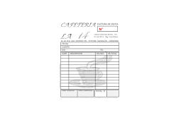 Factura Cafeteria en Sahagun