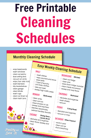 Plan costs ₦25,000 & valid for 90 days. Free Printable Cleaning Schedule Daily Weekly And Monthly Checklists
