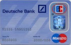 Bank Card Deutsche Bank Ec 00 Deutsche Bank Germany Federal Republic Col De Ms 0011 01