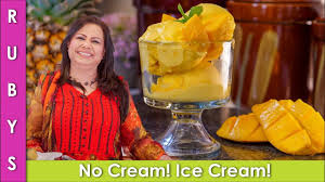 No Cream Mango Ice Cream 3 Ingredient Ramzan Recipe In Urdu Hindi Rkk Youtube Mango Ice Cream Recipe Ramzan Recipe Mango Ice Cream
