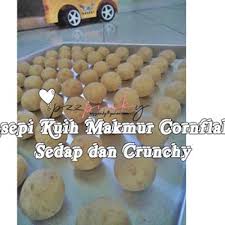 Jika tidak mahu ianya dibakar. Resepi Kuih Makmur Cornflakes Sedap Dan Crunchy