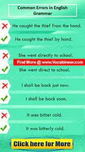 Common Mistakes In English Pdf Simple Present Tense Error Correction Common Past Tense Common Grammar Mistakes Learn English Words English Teaching Resources