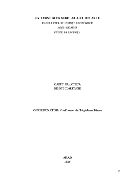 Mai jos poate fi vizualizat un extras din document (aprox. Caiet Practica Management Ii