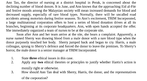 This group may be unique in the factors that deter them from donating and in their preferences for different incentives. Solved Ann Tan The Director Of Nursing At A District Hospital In Perak Is Concerned About The Declining Number Of Blood Donors It Is June And A Course Hero