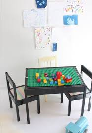 Ikea Latt Table Lego Top Add A Piece Of Wood With Lego Base Plates On Top To Fit On The Existing Latt Table Kinderkamer Moodboard Eetkamer