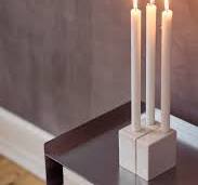 Kerzenständer 4 Blocks, Weiß | Manufactum