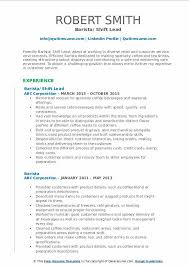 Skills for starbucks barista resume. Barista Resume Samples Qwikresume