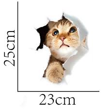 Home decoration stick on wall art. Buy Wall Art Wallpaper Waterproof 3d Cat Home Decoration Stickers Fashion Home Wall Decor At Affordable Prices Free Shipping Real Reviews With Photos Joom