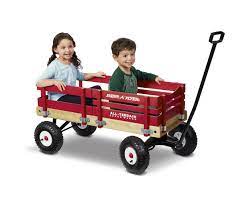 Radio flyer all terrain steel & wood wagon. All Terrain Cargo Wagon With Big Rubber Wheels Radio Flyer