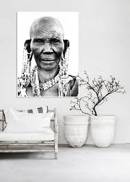 African Woman Art Black And White 290 Tribal African Woman Framed Black White Wall Art Purchase A Lot More Spectacular Wall Art For Black And White Wall Art African Wall Art Cheap Canvas Art