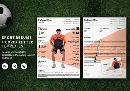 Sport Resume Resume Resume Design Template Cover Letter Template