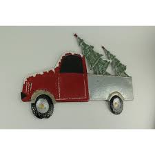 Many different colors and styles are available to make gift selection a breeze. Red Rustic Metal Christmas Truck Tree And Gifts Hauler Holiday Wall Hanging Set Overstock 32163363