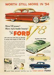 1954 Ford Ad Canada Classic Cars 1954 Ford Ford