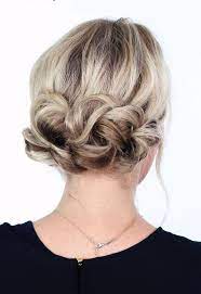 16 Easy Updos For All Hair Types Easy Updo Hairstyles Short Hair Styles Hair Styles