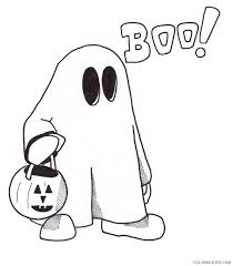 Our halloween coloring sheets are a brilliant free resource for teachers and parents to use in class or at home, and will be sure to keep the little ones occupied while you prepare your tricks and treats! Halloween Ghost Coloring Pages For Kids Coloring4free Coloring4free Com