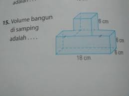 Volume gabungan bangun1 dan 2 540cm³. Volume Bangun Gabungan Balok Dan Kubus Brainly Co Id