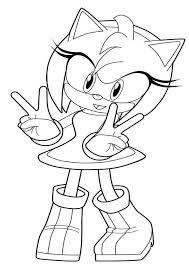Sonic Amy Rose Para Colorear Desenhos Para Criancas Colorir Desenhos Infantis Para Pintar Desenhos Animados Para Colorir