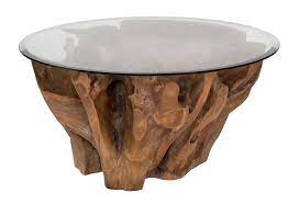 This pottery barn table comes in two different finishes, both of which have a minimalist scandi vibe. Natura Round Root Coffee Table Condo Size