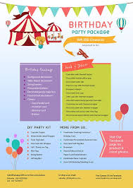 Birthday Decor Flyer On Behance Birthday Decorations Flyer Party Packages