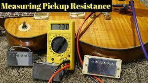 how to test resistance of pickups both inside and out of an electric guitar