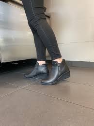 Lola Black Women S Wedge Heels Work Slip Resistant Shoes Best Looking Shoes