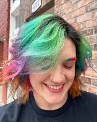More of Katie's beautiful rainbows 🥰🌈 #pulpriot #vividhaircolor  #pulpriothair #haircolor #vivids #rainbow #creativecolor #vividhairstylist  #missouristylist #servinglooks