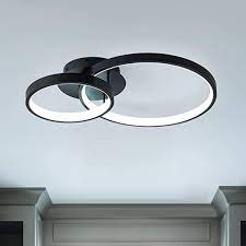 Amazon Com Chying Modern Led Ceiling Light 2 Ring Flush Mount Contemporary Chandelier Ceiling Lamp 40w Ceiling Lights Modern Led Ceiling Lights Ceiling Lamp
