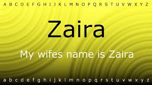 Here I Will Show You How To Say Zaira With Zira Mp4 Youtube