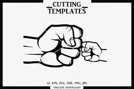 Download Fist Bump Svg Father And Son Svg Fathers Day Cricut Cameo 649604 Cut Files Design Bundles